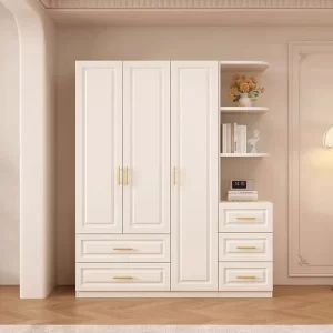 Drawers Cupboards Wardrobes Comfortable Closet Garment Cupboards White Multipurpose Space Saving Schrank Schlafzimmer Furniture
