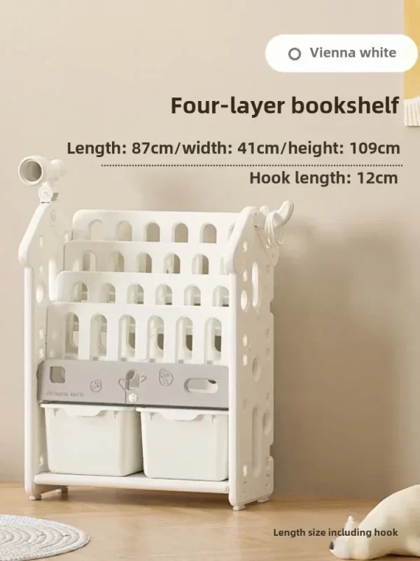 High quality  storage rack Large capacity home baby locker for children and infants organizing  wall shelf Garden - Image 6