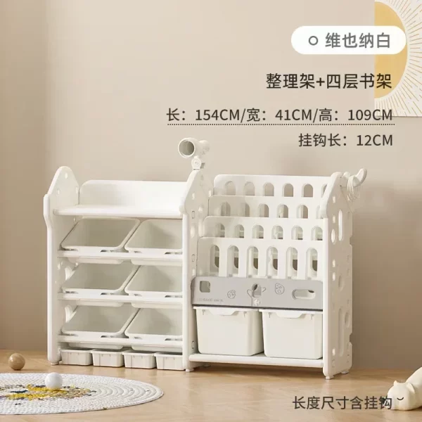 High quality  storage rack Large capacity home baby locker for children and infants organizing  wall shelf Garden - Image 27