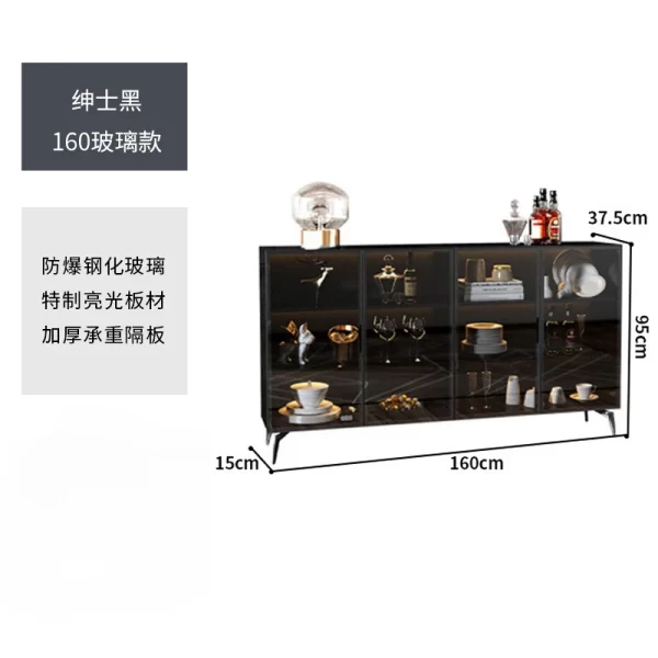 Modern Wine Display Cabinets Storage Glass Organizer Corner Cabinets Home Showcase Armoires De Salon Living Room Furniture - Image 11