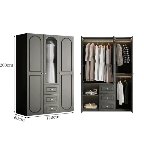 Interior Transparent Tall Closet Glass Hanger Nordic Teen Open Bedroom Wardrobe Organizer Storage Rack Guarda Roupas Furniture - Image 6