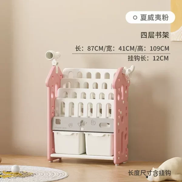 High quality  storage rack Large capacity home baby locker for children and infants organizing  wall shelf Garden - Image 9