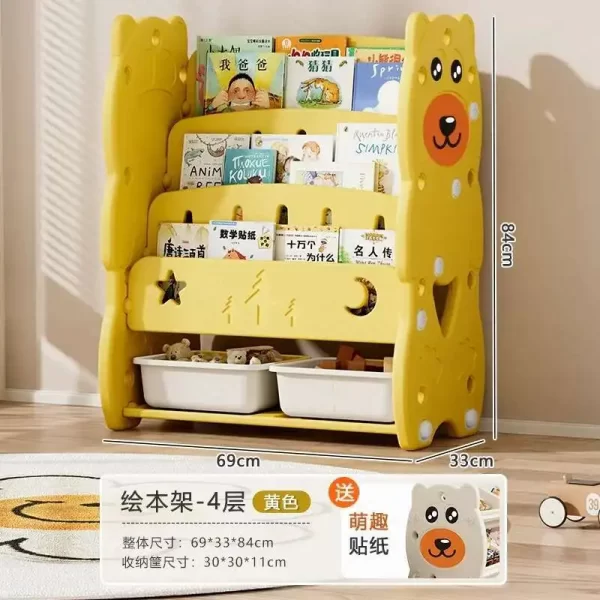Large Desk Side Bookshelf Organizer Mobile Document Storage Rack Bookshelf Desk Storage Libreria Infantil Home Child Library - Image 18