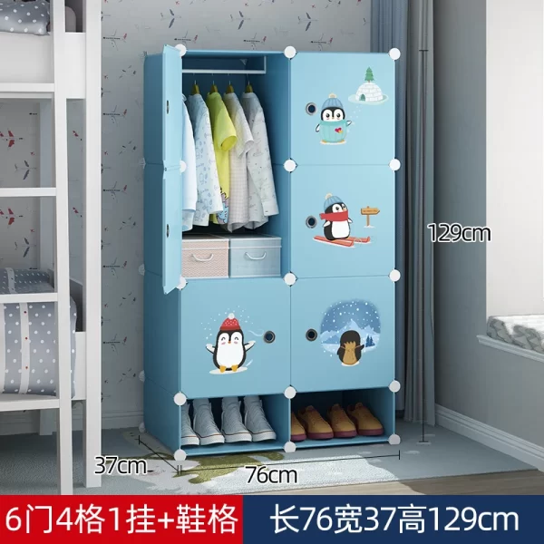 Organizer Baby Cabinets Wardrobe Children's Room Storage Cabinet Cabinets Girl's Drawer Closet Puerta Corredera Baby Furniture - Image 21