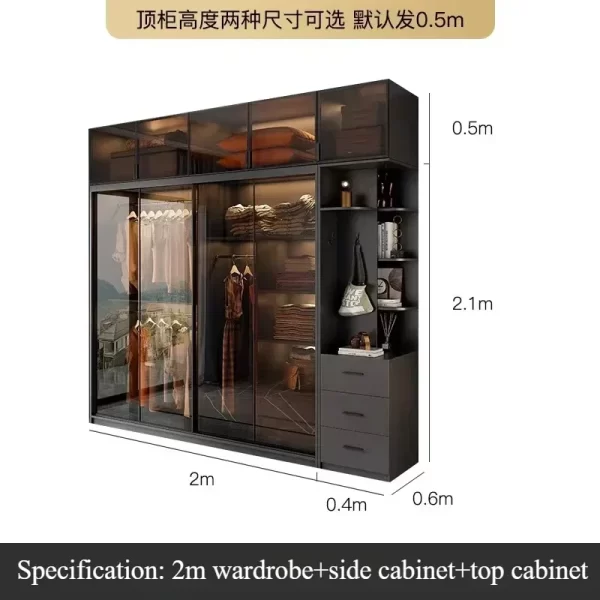 Shelf Shelve Wardrobes Organizer Underwear Nordic Storage Open Closets Cabinet Modern Ropero Armable De Ropa Bedroom Furniture - Image 25