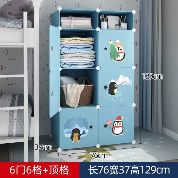 Organizer Baby Cabinets Wardrobe Children's Room Storage Cabinet Cabinets Girl's Drawer Closet Puerta Corredera Baby Furniture - Image 13
