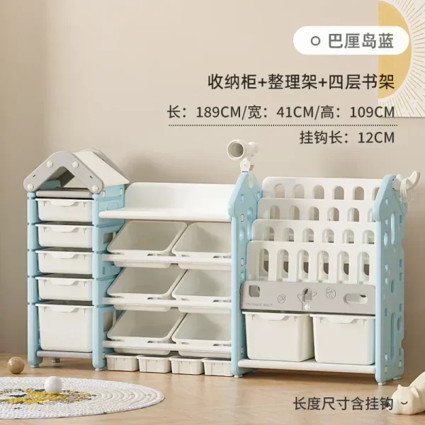 High quality  storage rack Large capacity home baby locker for children and infants organizing  wall shelf Garden - Image 13