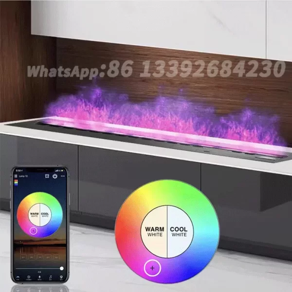 Atomizing Fireplace TV Wall Home Smart Room With Sound Of Firewood Cracking Water Steam Humidifier Vapour Electric Fireplace - Image 2