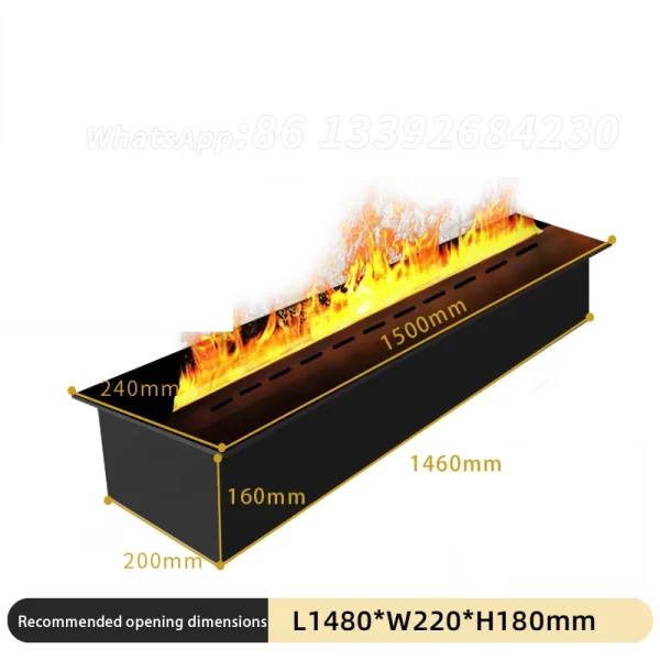 Atomizing Fireplace TV Wall Home Smart Room With Sound Of Firewood Cracking Water Steam Humidifier Vapour Electric Fireplace - Image 9