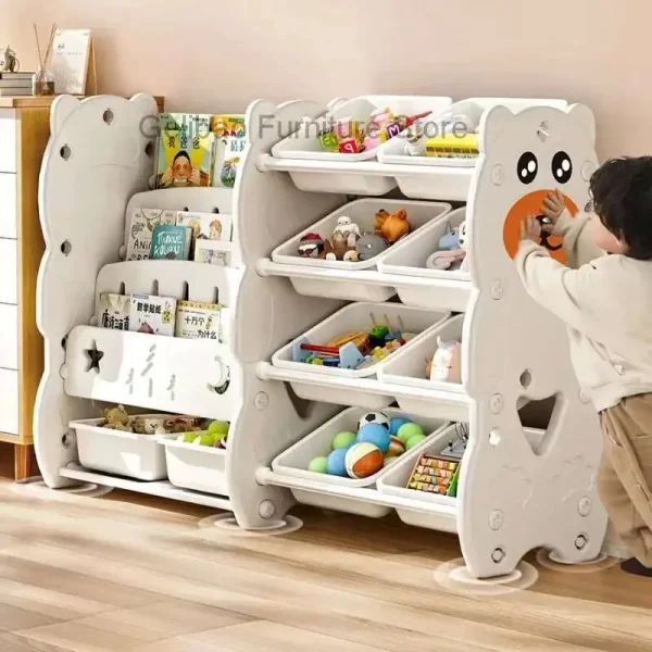 Large Desk Side Bookshelf Organizer Mobile Document Storage Rack Bookshelf Desk Storage Libreria Infantil Home Child Library - Image 3