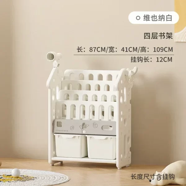 High quality  storage rack Large capacity home baby locker for children and infants organizing  wall shelf Garden - Image 29