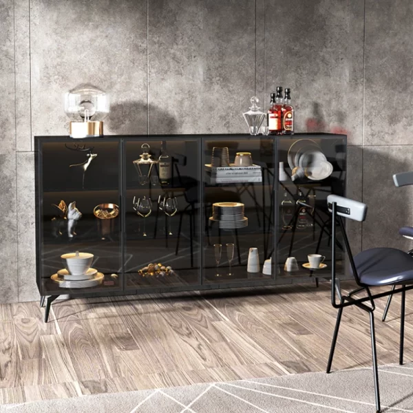 Modern Wine Display Cabinets Storage Glass Organizer Corner Cabinets Home Showcase Armoires De Salon Living Room Furniture - Image 3