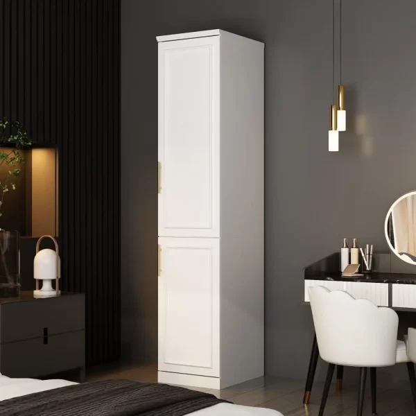 Armoire Wardrobe Closet Collection with Drawers & Hanging Rods, Closet Organizer, Armoire Wardrobes,Bedroom Funiture - Image 8