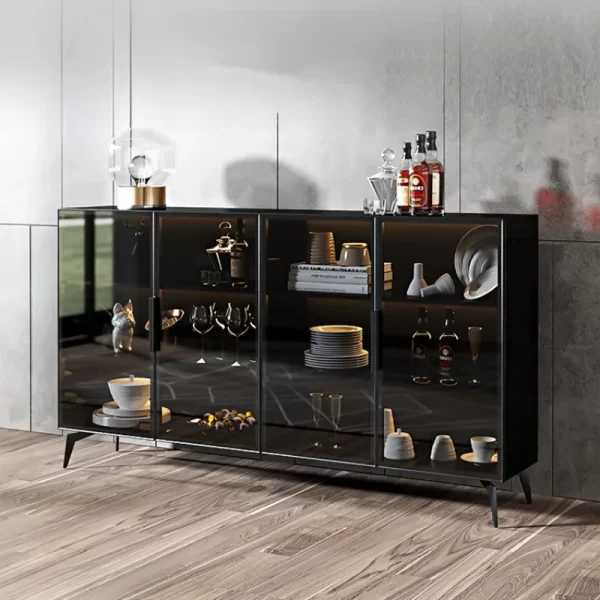 Modern Wine Display Cabinets Storage Glass Organizer Corner Cabinets Home Showcase Armoires De Salon Living Room Furniture - Image 4