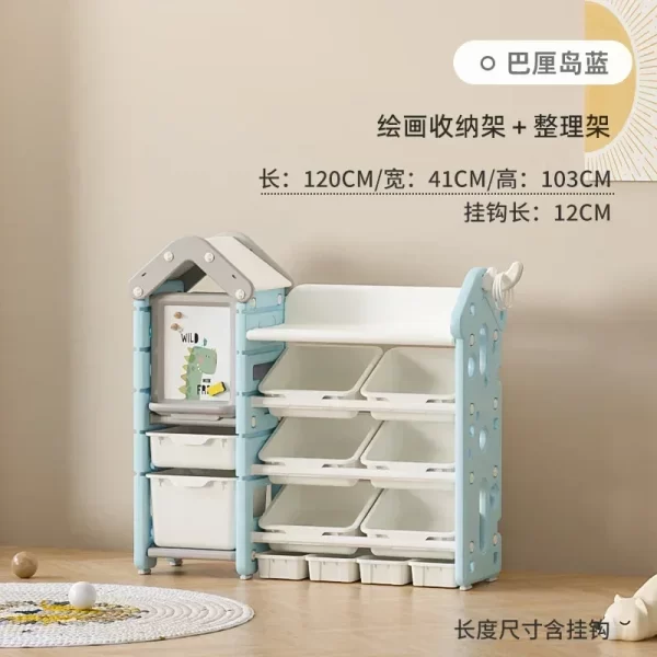 High quality  storage rack Large capacity home baby locker for children and infants organizing  wall shelf Garden - Image 16